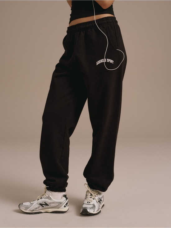 Adanola Pants - Adanola Black Jogger Sweatpants